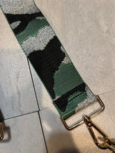 Load image into Gallery viewer, SALE VEGAN MESSENGER: MOSS GREEN CAMO STRAP
