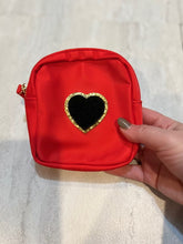 Load image into Gallery viewer, COMSETIC PATCH CASE SMALL; RED HEART
